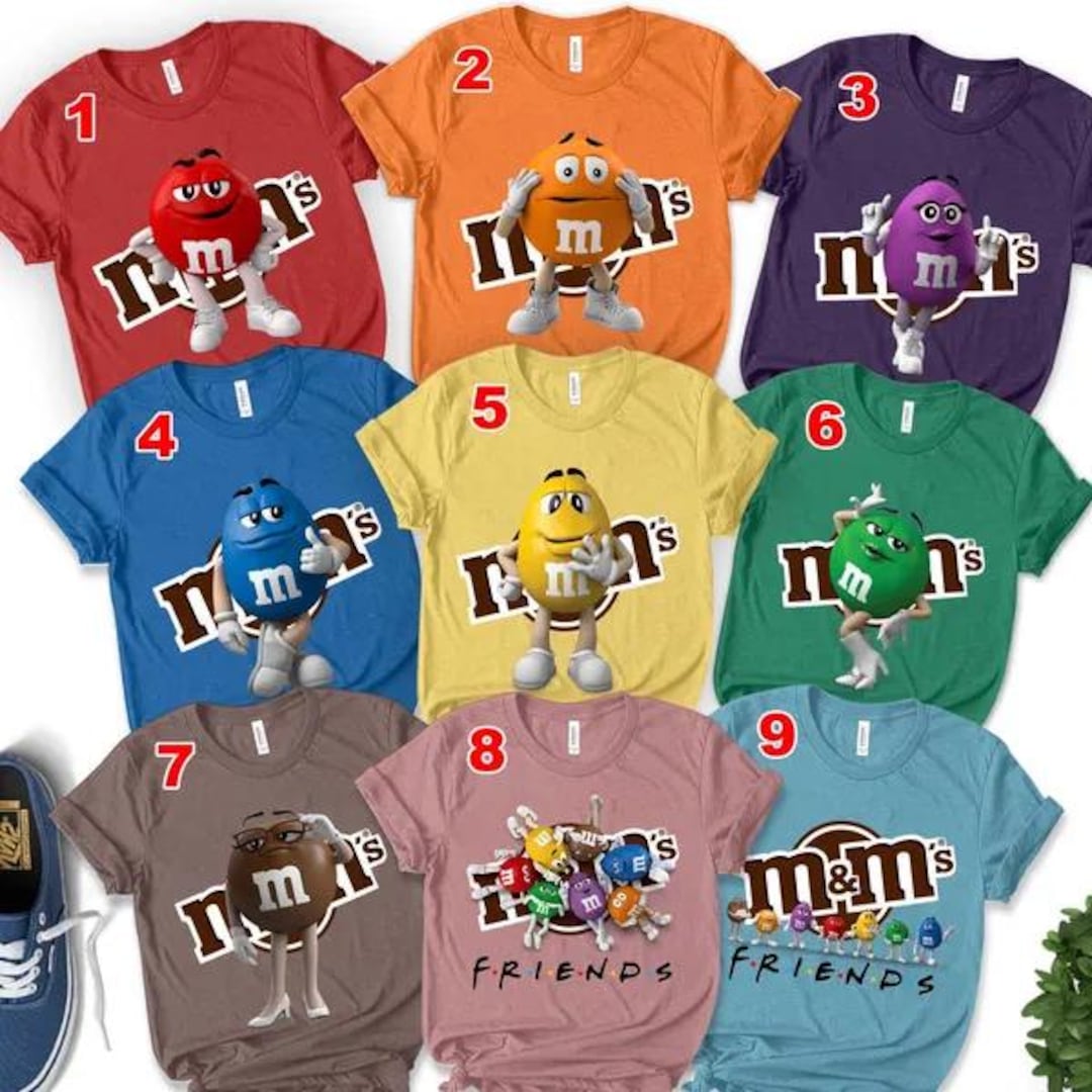 M&M Candies T Shirt, M and M Matching Family Shirt Group Shirt ...