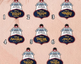Customize Name Disney Family Cruise Ship Stateroom Door/Cruise Line Ship Name Door Magnet/Family Cruise Trip/Wish Magic Dream Fantasy OHV306