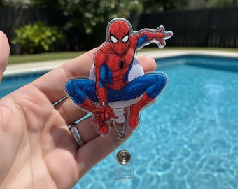 Spider-Man Inspired Badge Reel, Spiderman Inspired, Spider-Man Inspired Work ID Badge, Work Badge Reel  AXLW33