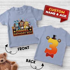 Five Nights at Freddy&#39;s Birthday Shirt/Five Nights at Freddy Birthday Family Shirt/Fnaf Birthday Family Shirt/Birthday Family Shirt OGXW03