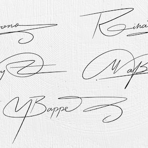 Diseño de firma - Firma manuscrita personalizada - Diseño de autógrafo personalizado único para marca y uso personal - firma personalizada