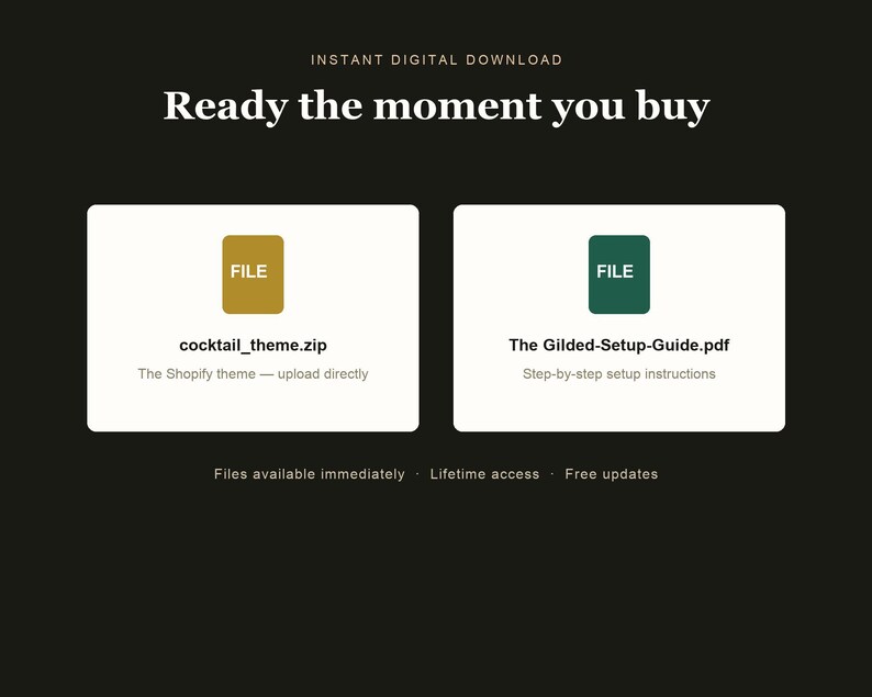 The Gilded Shopify theme