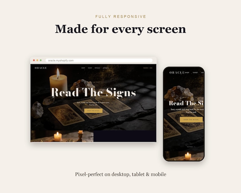 ORACLE shopify theme