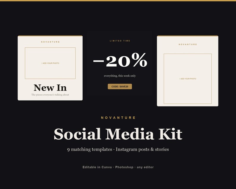 Bonus social media kit included with bundle
