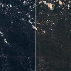Bundel met Lightroom-presets voor sfeervolle berglandschappen, cinematische reisfotografie (mobiel/desktop) afbeelding 6