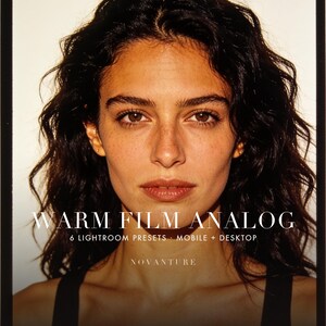 Warm Film Lightroom Presets Bundle, 6 Analog Presets (Instant Download) image 1