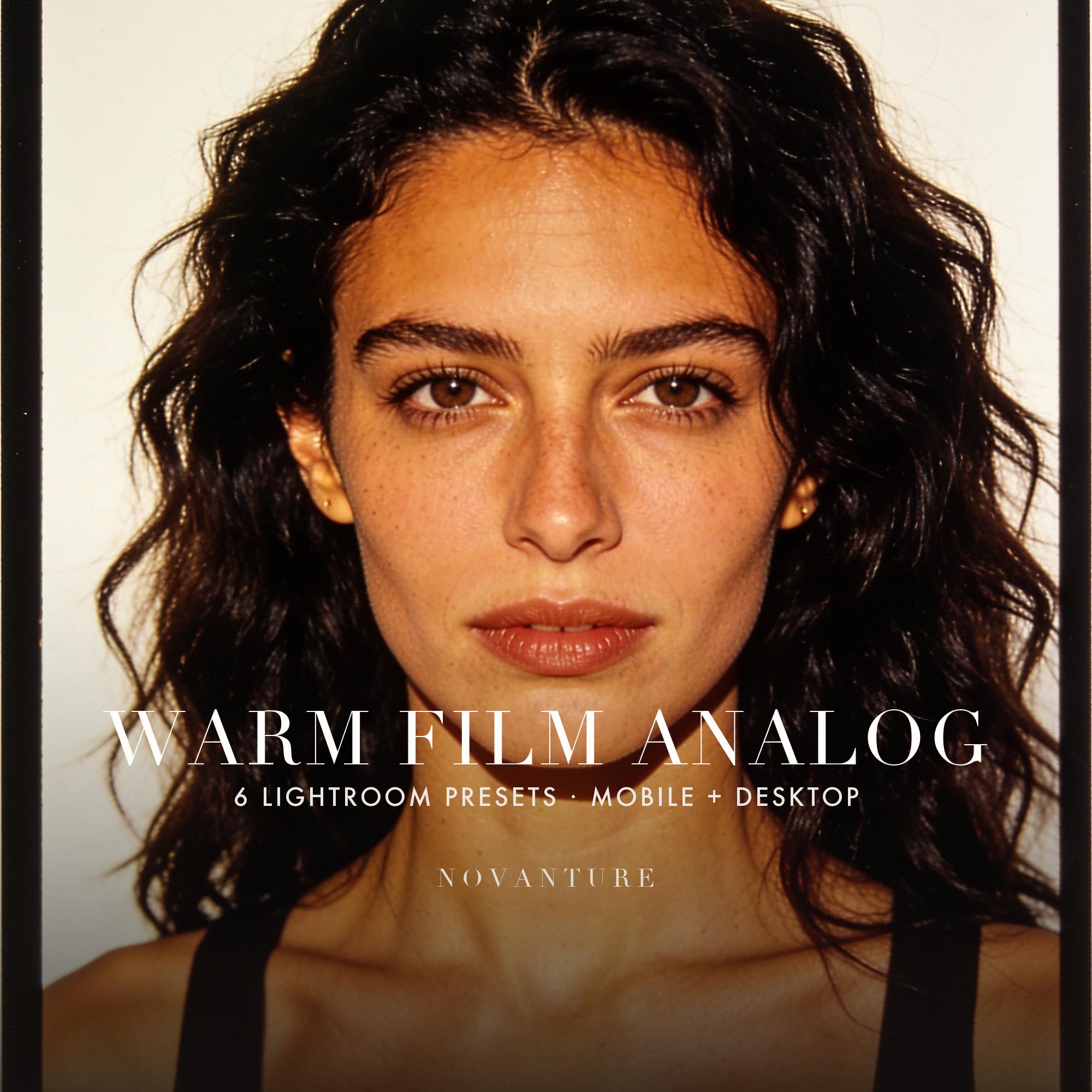 Warm Film Analog Lightroom Presets Bundle, Mobile & Desktop, 6 Preset Pack, Inst
