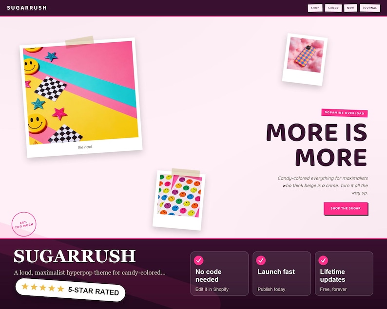SUGARRUSH Shopify theme