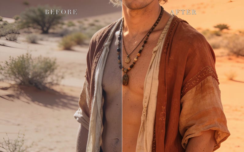 Boho Terracotta Lightroom Presets, Warm Earthy Tones (Mobile + Desktop) image 4