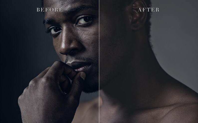 Moody Portrait Lightroom Presets Bundle, Cinematic Film Look (Instant Download) image 4