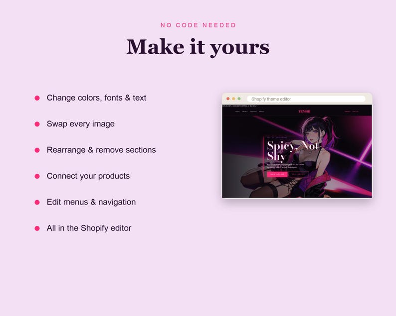 TENSHI Shopify theme