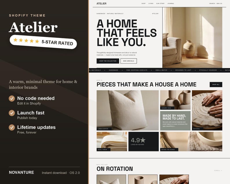 Atelier Shopify theme