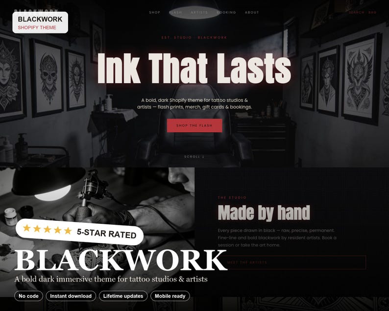 BLACKWORK Shopify theme