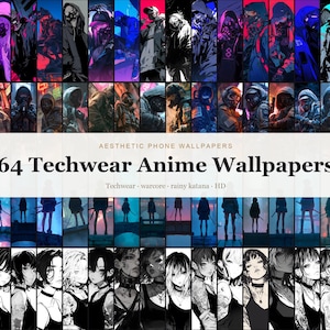 Techwear Anime Wallpapers bundle