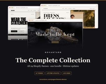 Shopify Themes Bundle, 24 OS 2.0 Website Templates, Lifetime Updates (Fashion, Beauty, Anime)