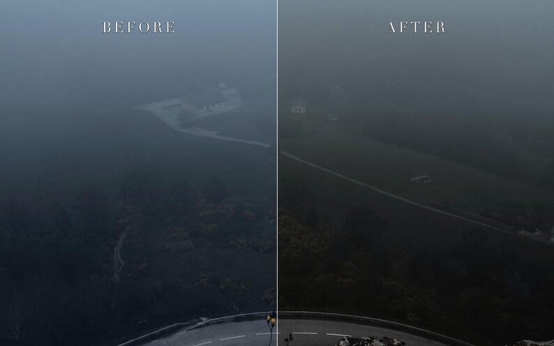 Bundel met Lightroom-presets voor sfeervolle berglandschappen, cinematische reisfotografie (mobiel/desktop) afbeelding 8