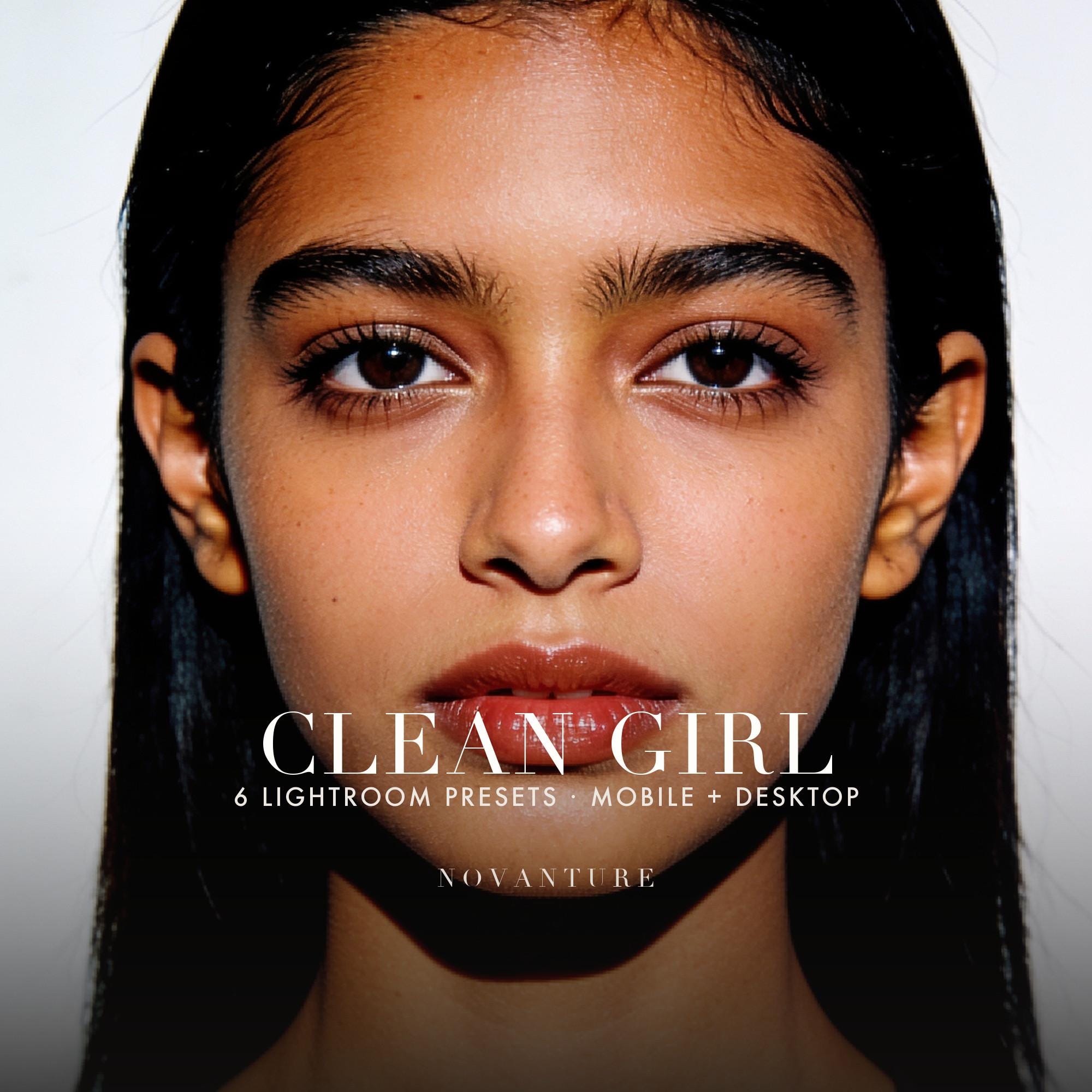 Lightroom Presets Bundle, Clean Girl 6 Preset Pack, Mobile & Desktop Photo Filte