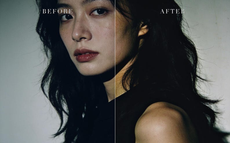Moody Portrait Lightroom Presets Bundle, Cinematic Film Look (Instant Download) image 6