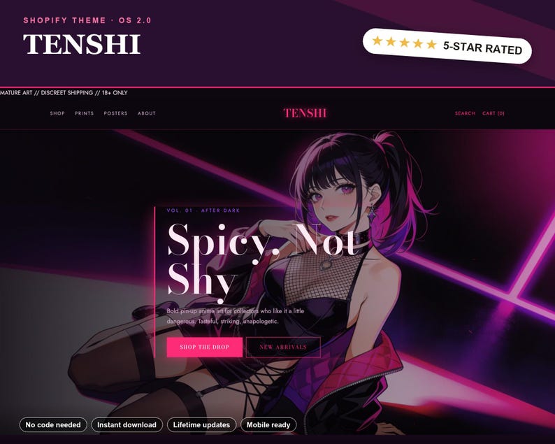 TENSHI Shopify theme