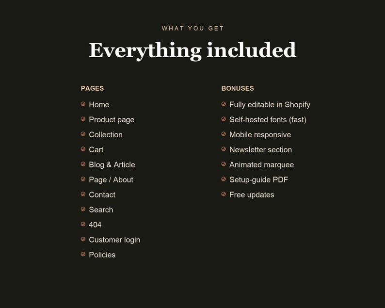 The Gilded Shopify theme