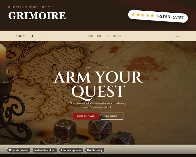 GRIMOIRE Shopify theme
