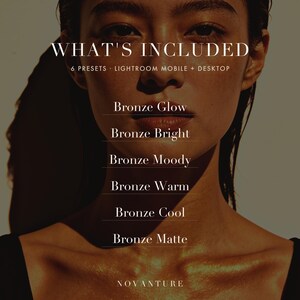 Bronze Goddess Lightroom Presets, 6er-Bundle, Mobil/Desktop (Sofort-Download) Bild 2