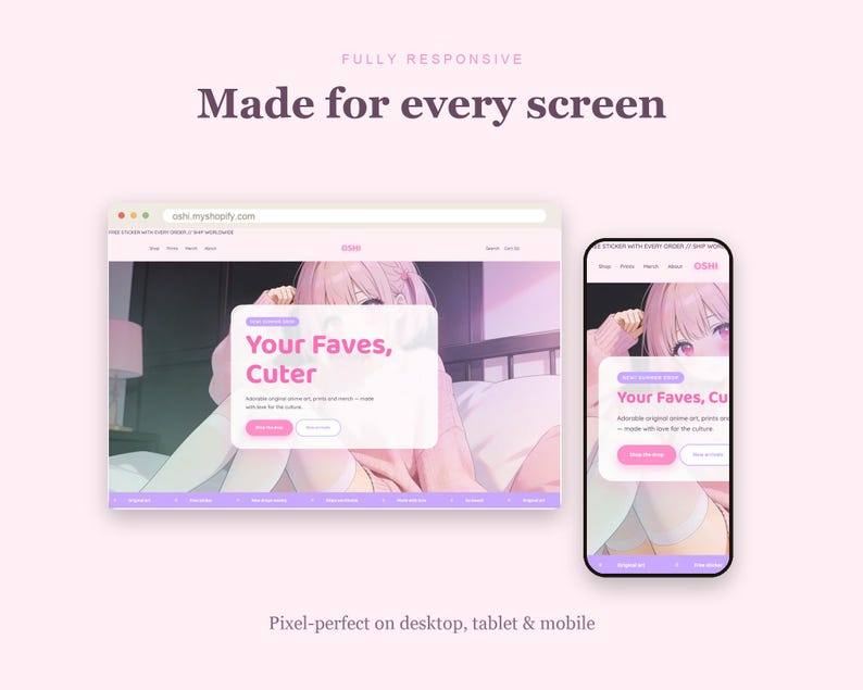 OSHI Shopify theme