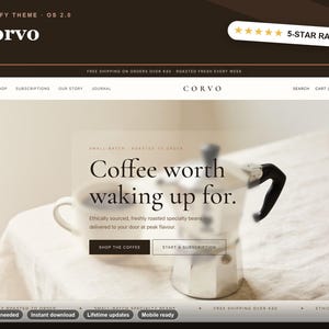 Corvo Shopify theme