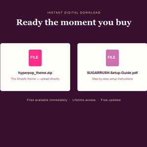 SUGARRUSH shopify theme