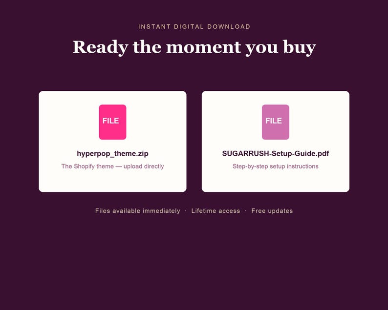 SUGARRUSH shopify theme