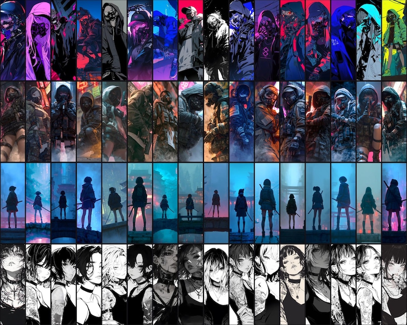 Techwear Anime Wallpapers bundle