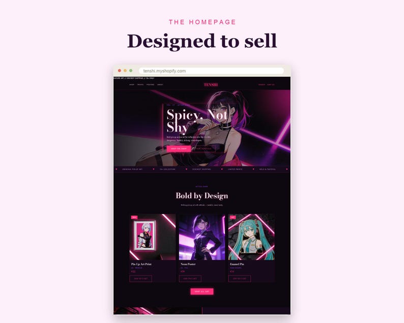 TENSHI Shopify theme