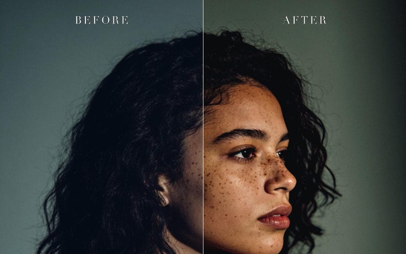 Moody Portrait Lightroom Presets Bundle, Cinematic Film Look (Instant Download) image 9