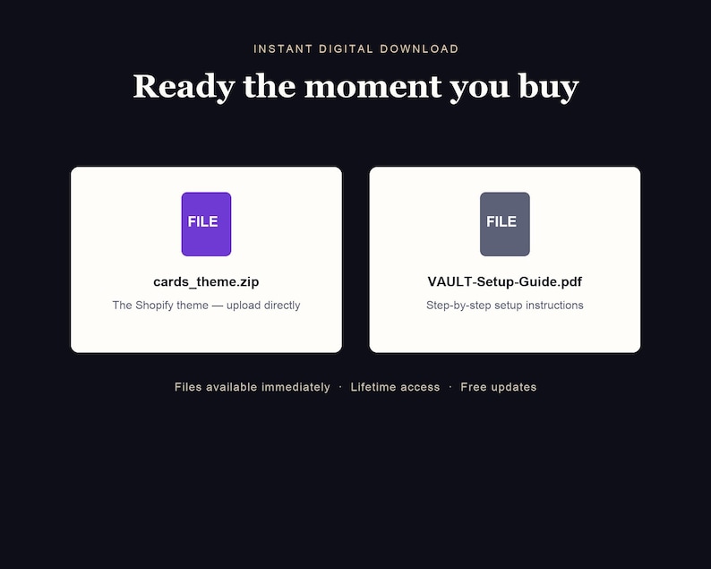 VAULT Shopify theme