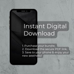 iPhone Wallpaper Bundle Dark Carbon Fiber Sleek Minimalist OLED Backgrounds (Digital Download) image 4