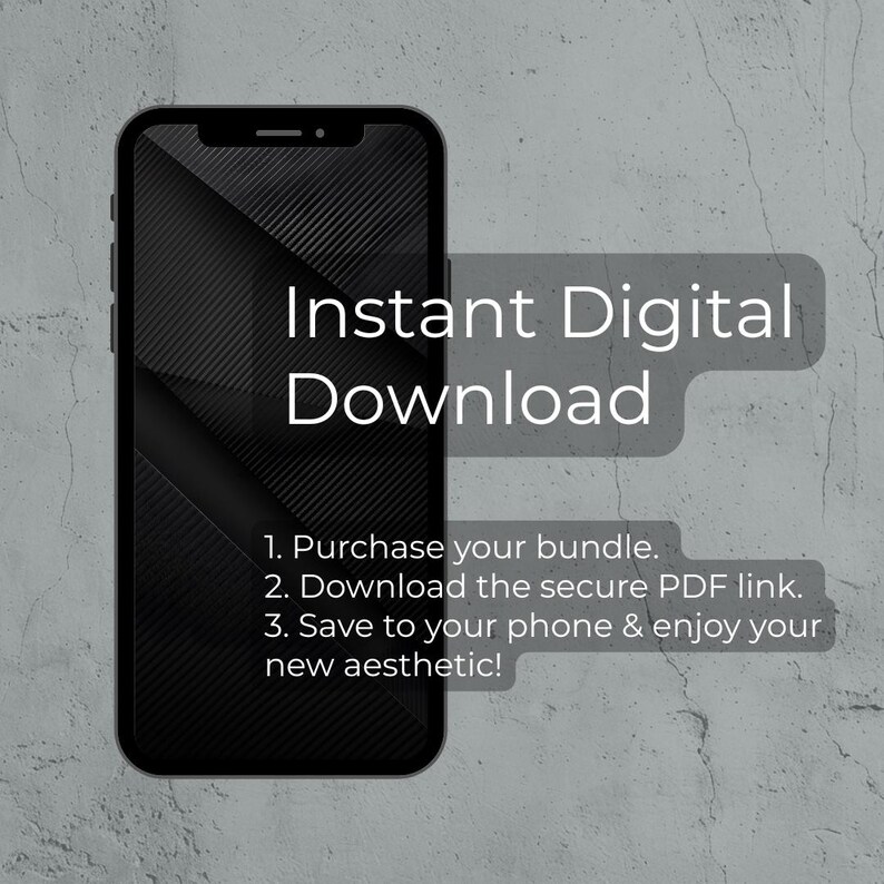 iPhone Wallpaper Bundle Dark Carbon Fiber Sleek Minimalist OLED Backgrounds (Digital Download) image 4