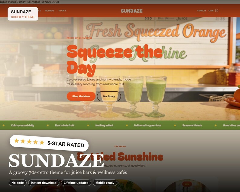 SUNDAZE Shopify theme