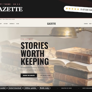 GAZETTE Shopify theme