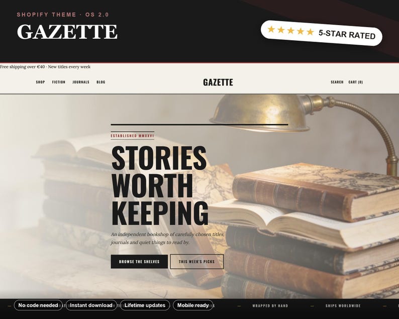 GAZETTE Shopify theme