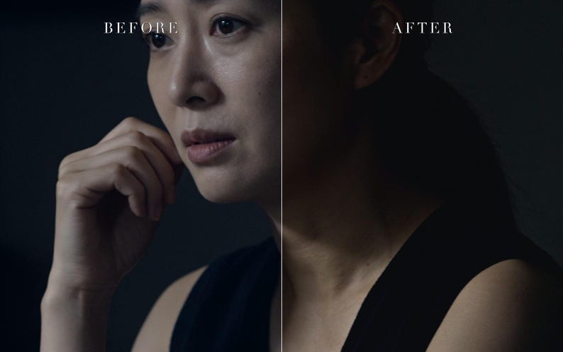 Moody Portrait Lightroom Presets Bundle, Cinematic Film Look (Instant Download) image 5
