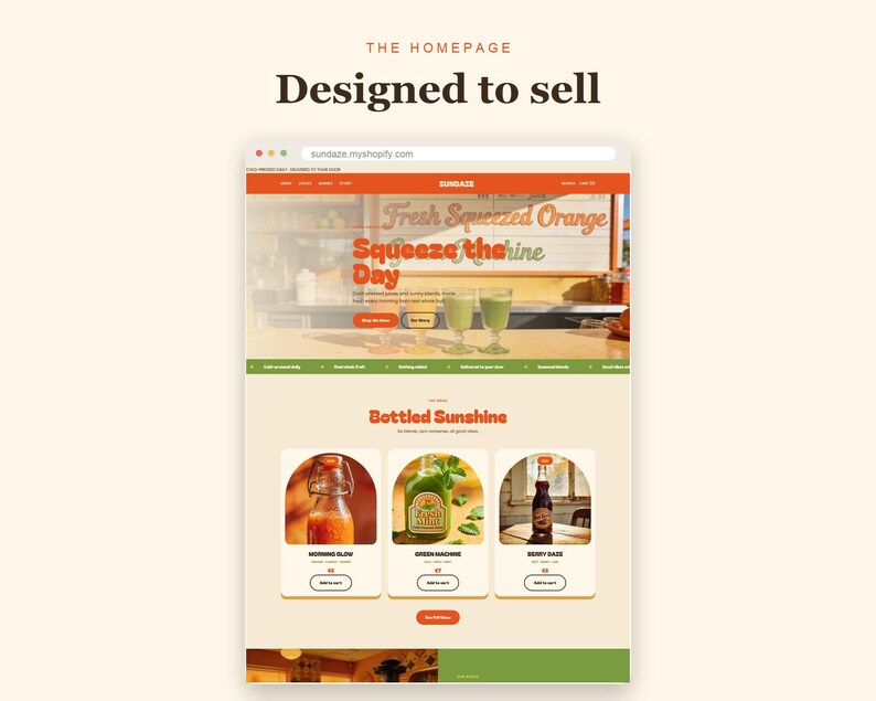 SUNDAZE Shopify theme