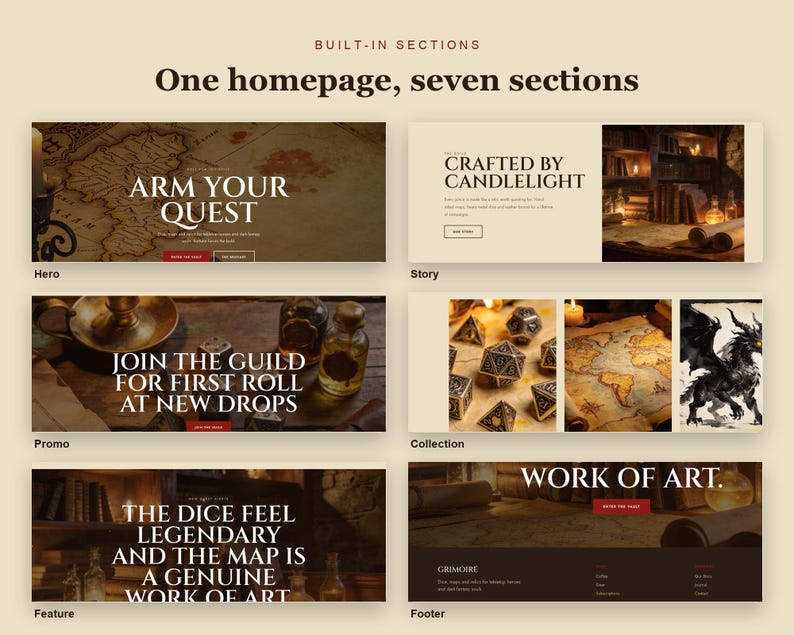 GRIMOIRE Shopify theme