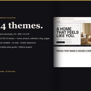 Novanture Complete Collection 24 Shopify themes bundle