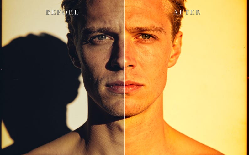 Kodak Portrait Lightroom Presets Bundle, Warm Film Style (Instant Download) image 3