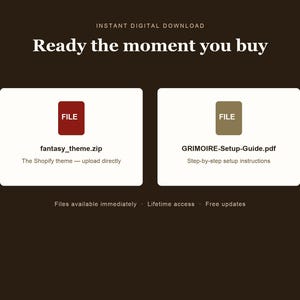 GRIMOIRE shopify theme