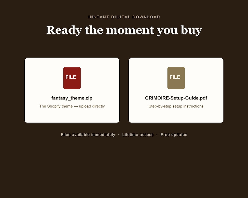 GRIMOIRE shopify theme