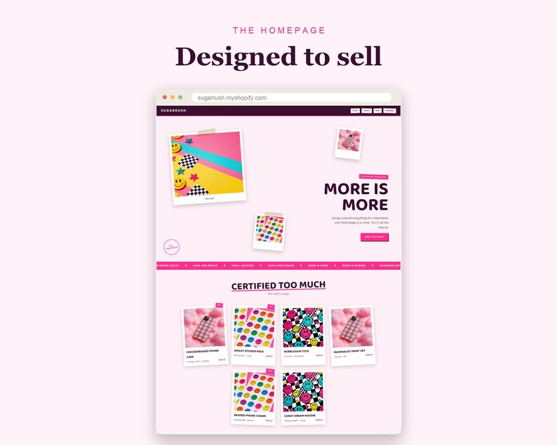 SUGARRUSH shopify theme