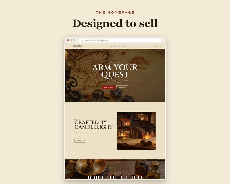 GRIMOIRE Shopify theme