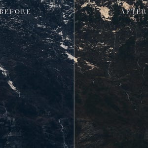 Bundel met Lightroom-presets voor sfeervolle berglandschappen, cinematische reisfotografie (mobiel/desktop) afbeelding 11