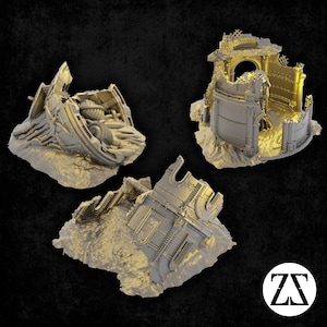 Ruin av kommunikationstorn – Zorpsektor: Terräng i ruiner av Rom (28 mm)